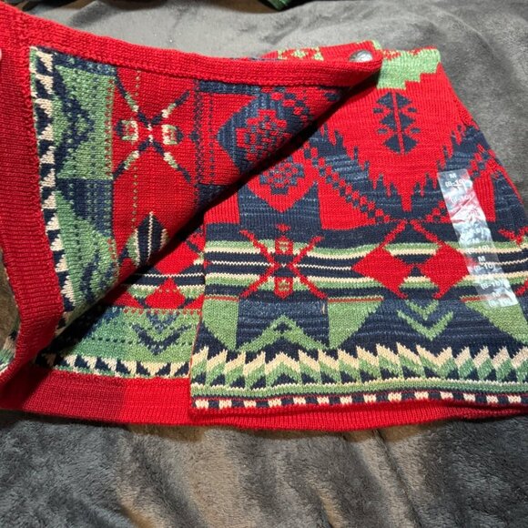 Ralph Lauren Girls  multi Skirt Aztec blanket pattern western girls size 8-10 - Picture 4 of 12